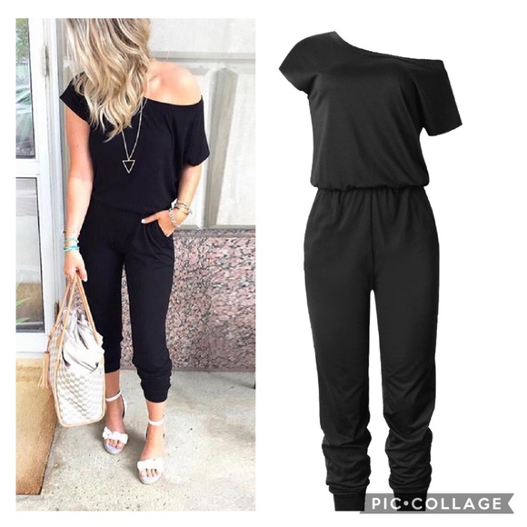 Pants - Jumpsuit off the shoulder